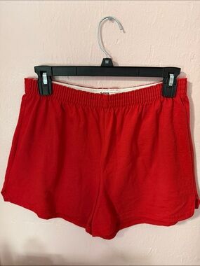Soffe Women’s Red Elastic Waist Athletic Lounge Shorts